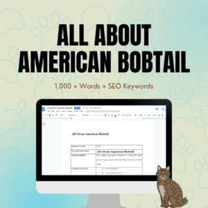 All About American Bobtail PLR Mockup