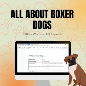All About Boxer Dogs